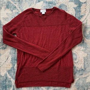 Kenar Men's Burgundy Crewneck Sweater